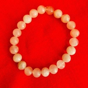 Pink Rose Quartz Crystal Bracelet